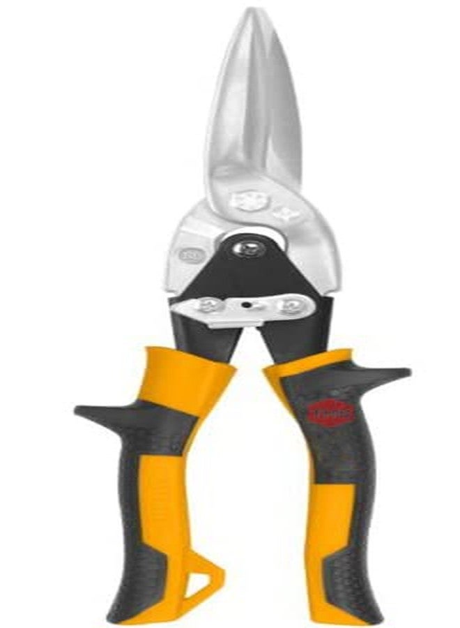 مقص معدني THS مقاس 10 بوصات (250 مم) لقطع الصفائح المعدنية، قطع مستقيم، أداة قطع معدنية شديدة التحمل لقطع الصفائح المعدنية، مصنوع من فولاذ الكروم والفاناديوم